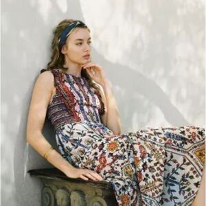 Anthropologie Vineet Bahl Valerie Embroidered Dress